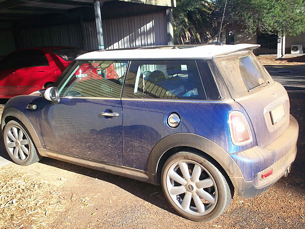 Absolutely no water was used in cleaning and detailing this Mini Cooper. 